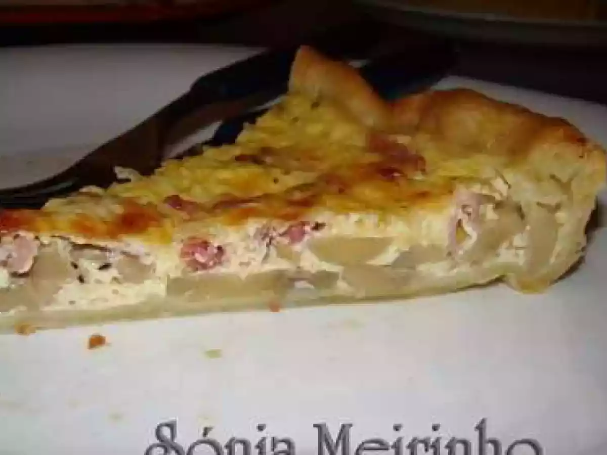 Tarte Salgada de Fiambre, Cogumelos e Bacon - foto 3