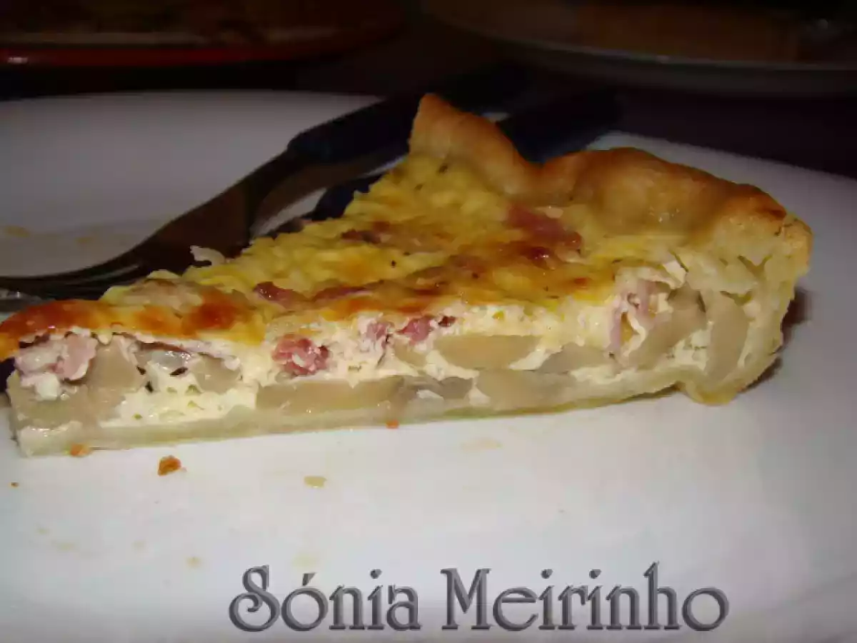 Tarte Salgada de Fiambre, Cogumelos e Bacon - foto 3