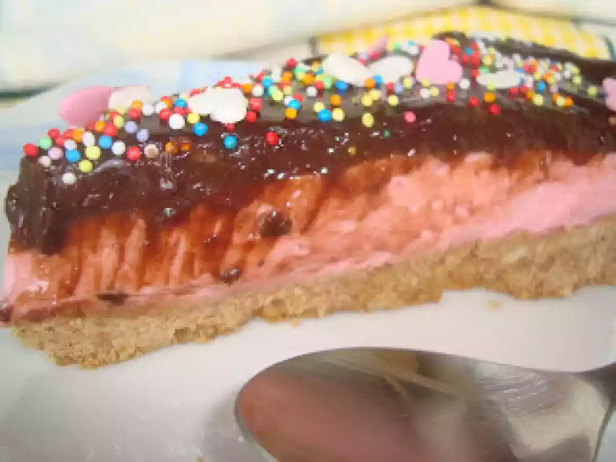 Tarte tentação de bolacha, morango e chocolate - foto 2
