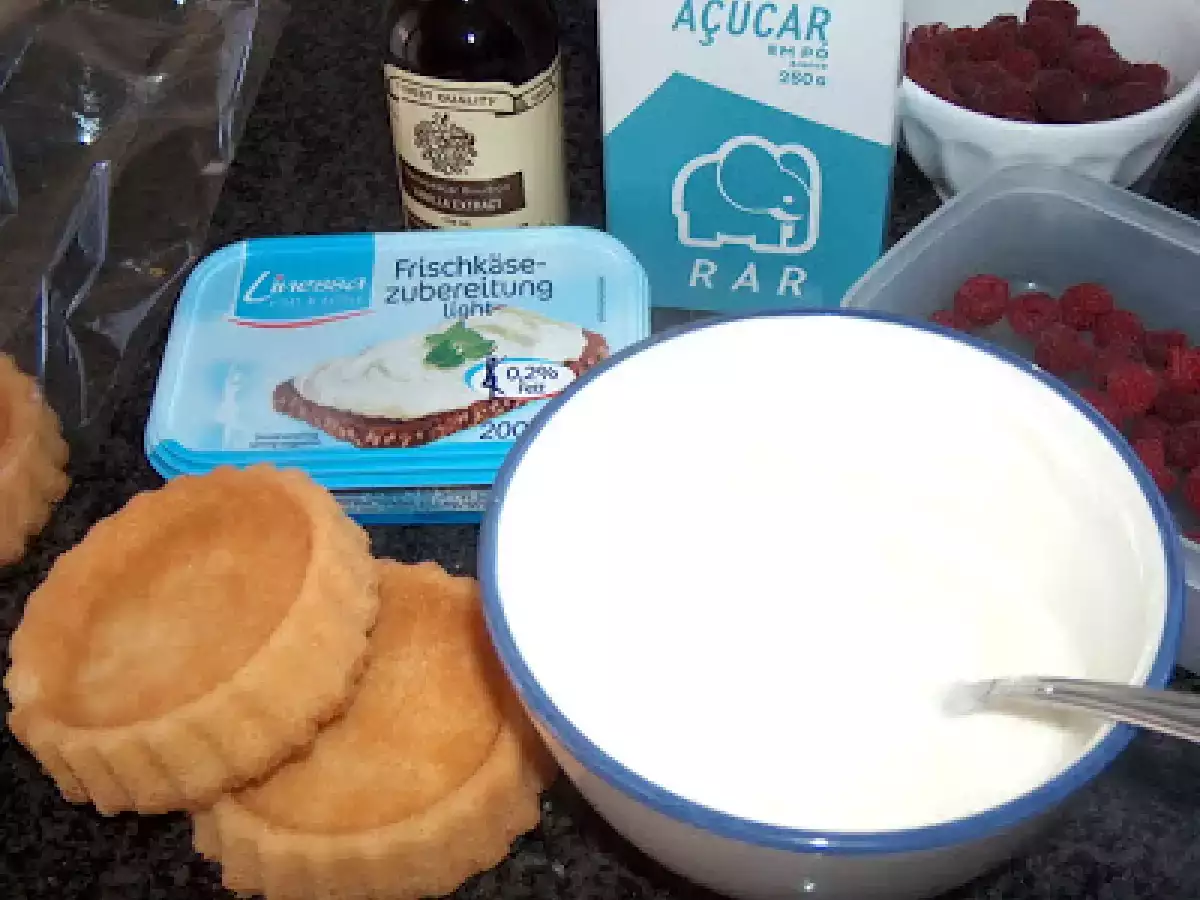 TARTELETES DE CREME DE QUEIJO E FRAMBOESAS - foto 3