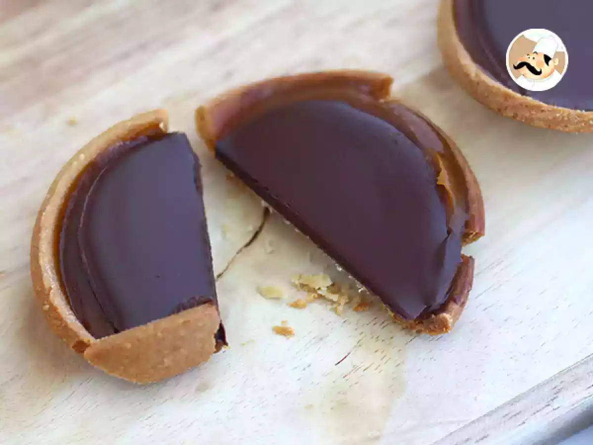 Tarteletes/ Mini tortas de caramelo e chocolate - foto 3