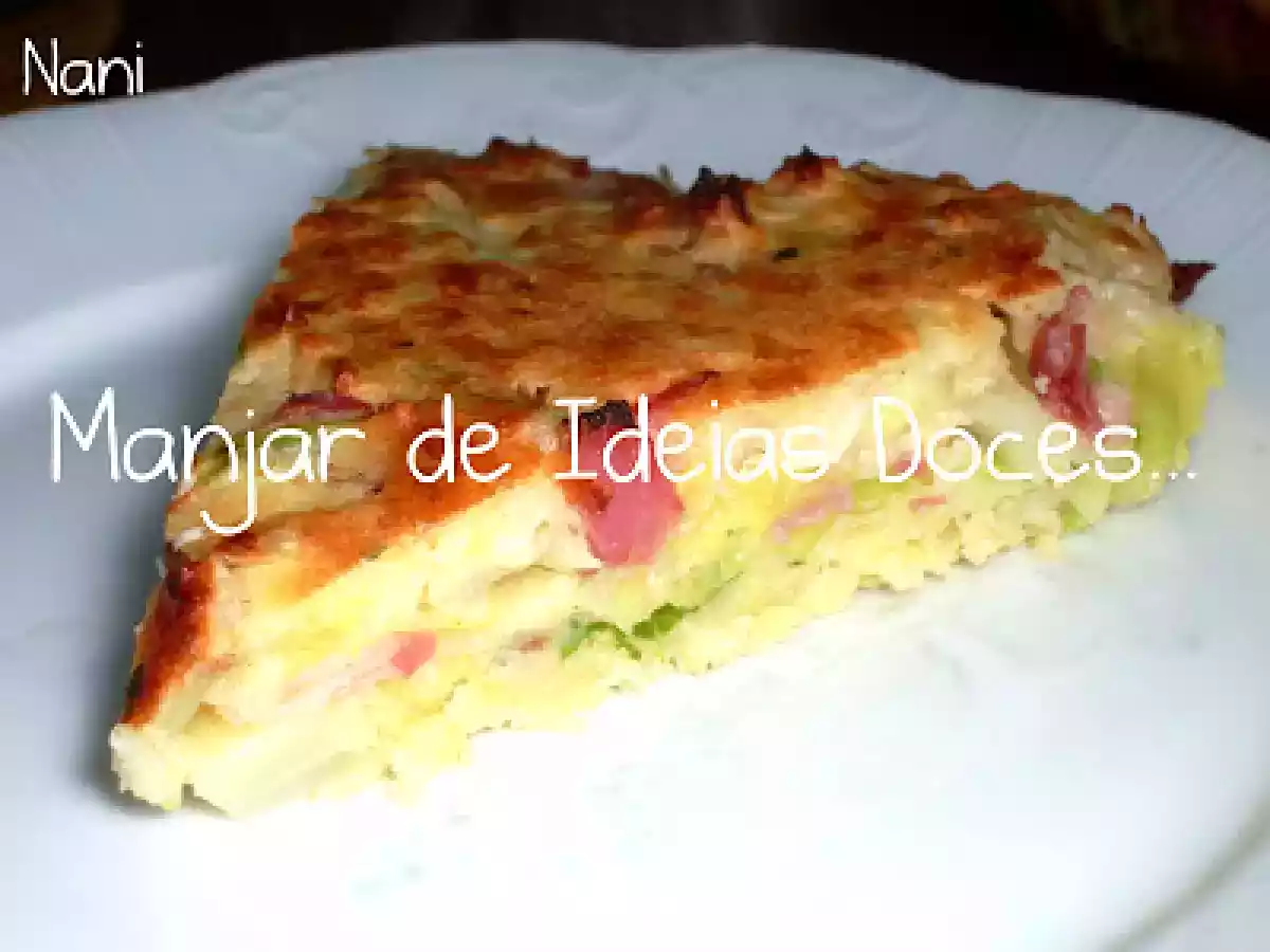 Tarte/Quiche Salgada de Bacon