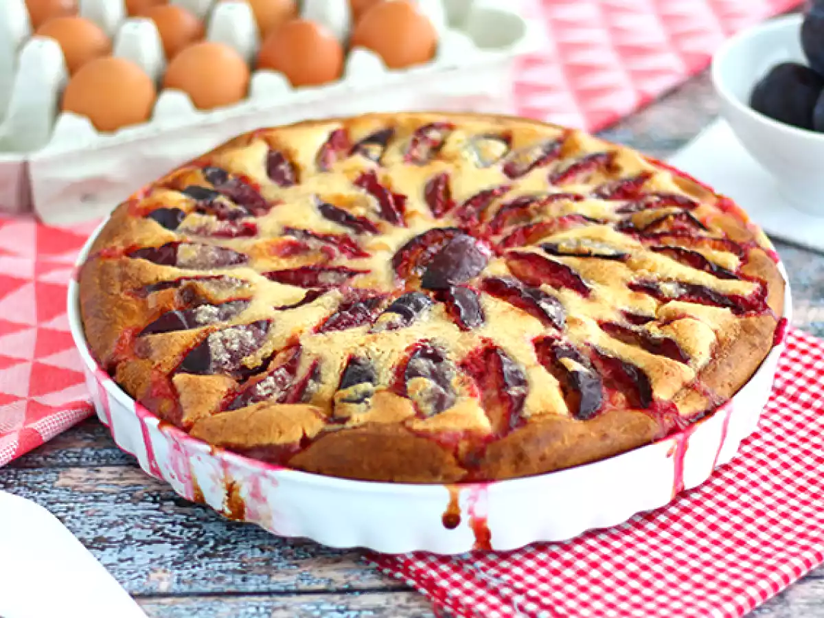 Tarte/Torta Brioche de Ameixas