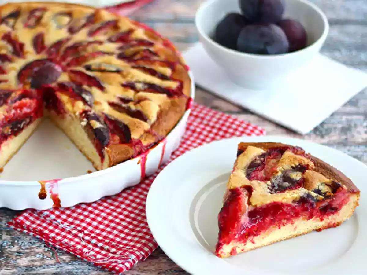 Tarte/Torta Brioche de Ameixas - foto 3