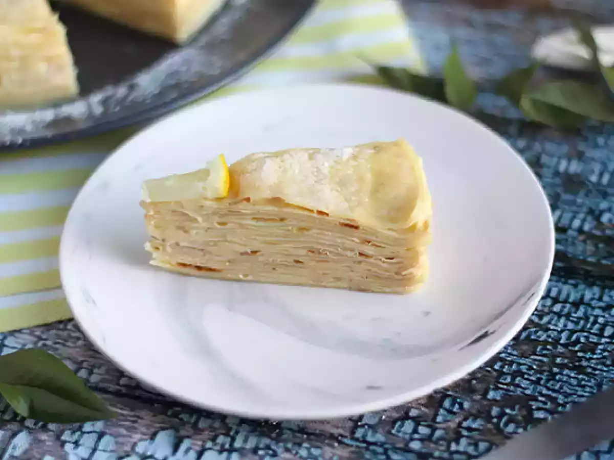 Tarte/Torta de crepes sabor limão - foto 2