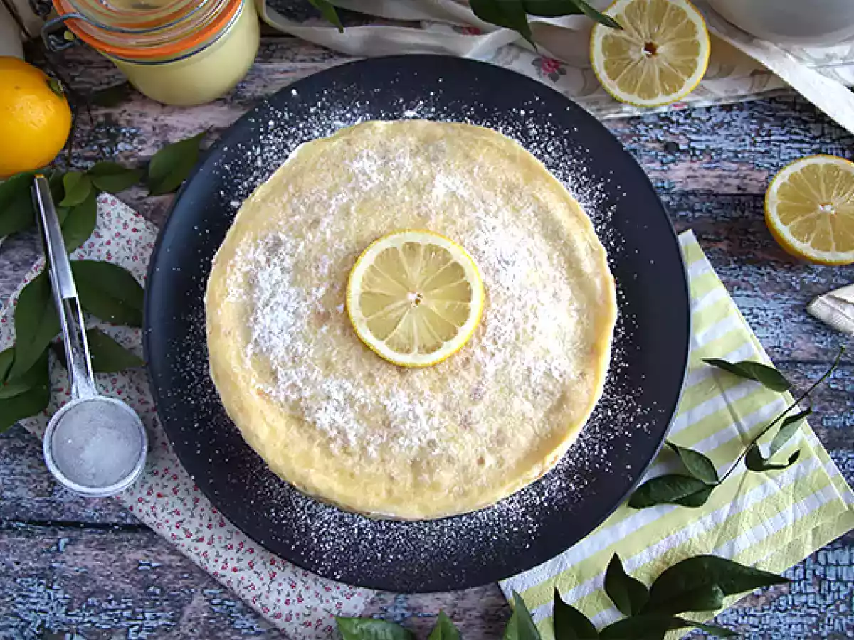 Tarte/Torta de crepes sabor limão - foto 7