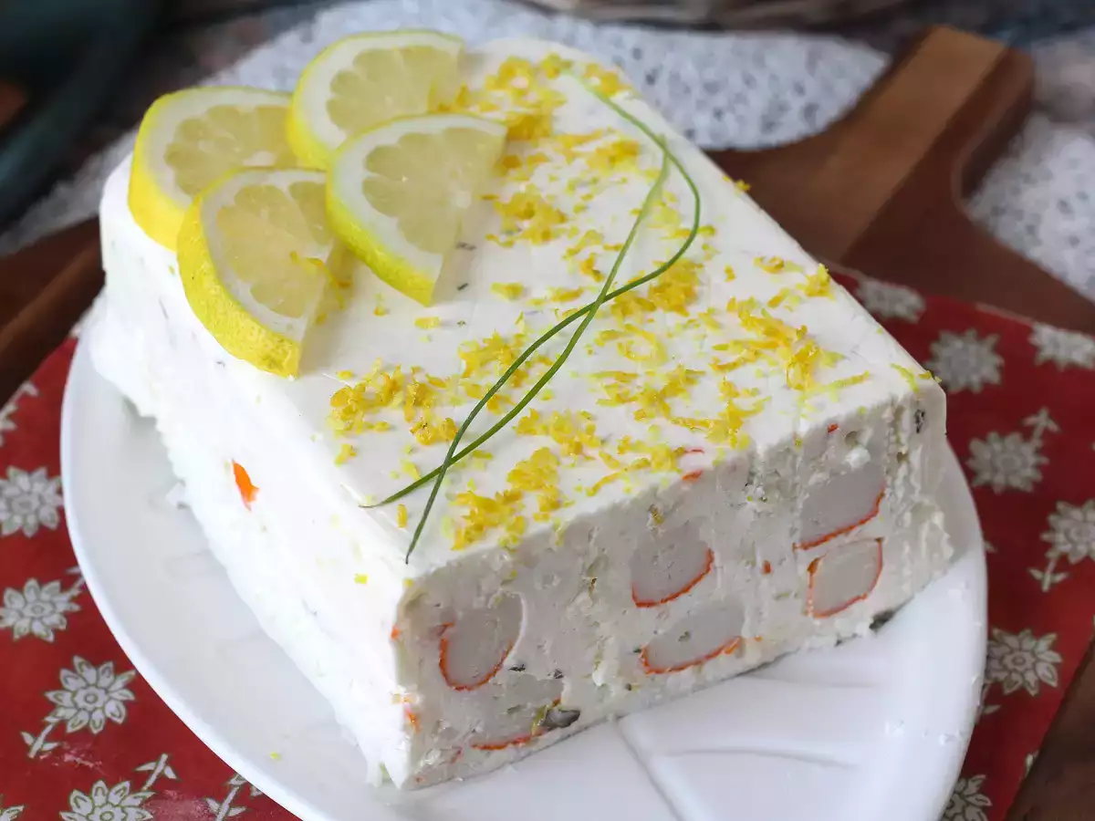 Terrina de delícias do mar (surimi): Receita fácil, fria e sem cozimento - foto 3