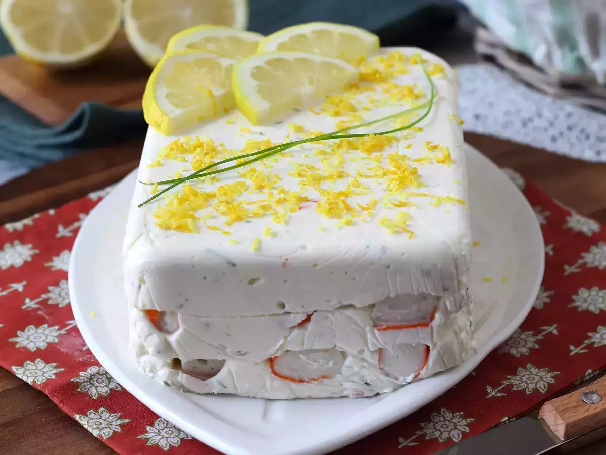 Terrina de delícias do mar (surimi): Receita fácil, fria e sem cozimento - foto 6