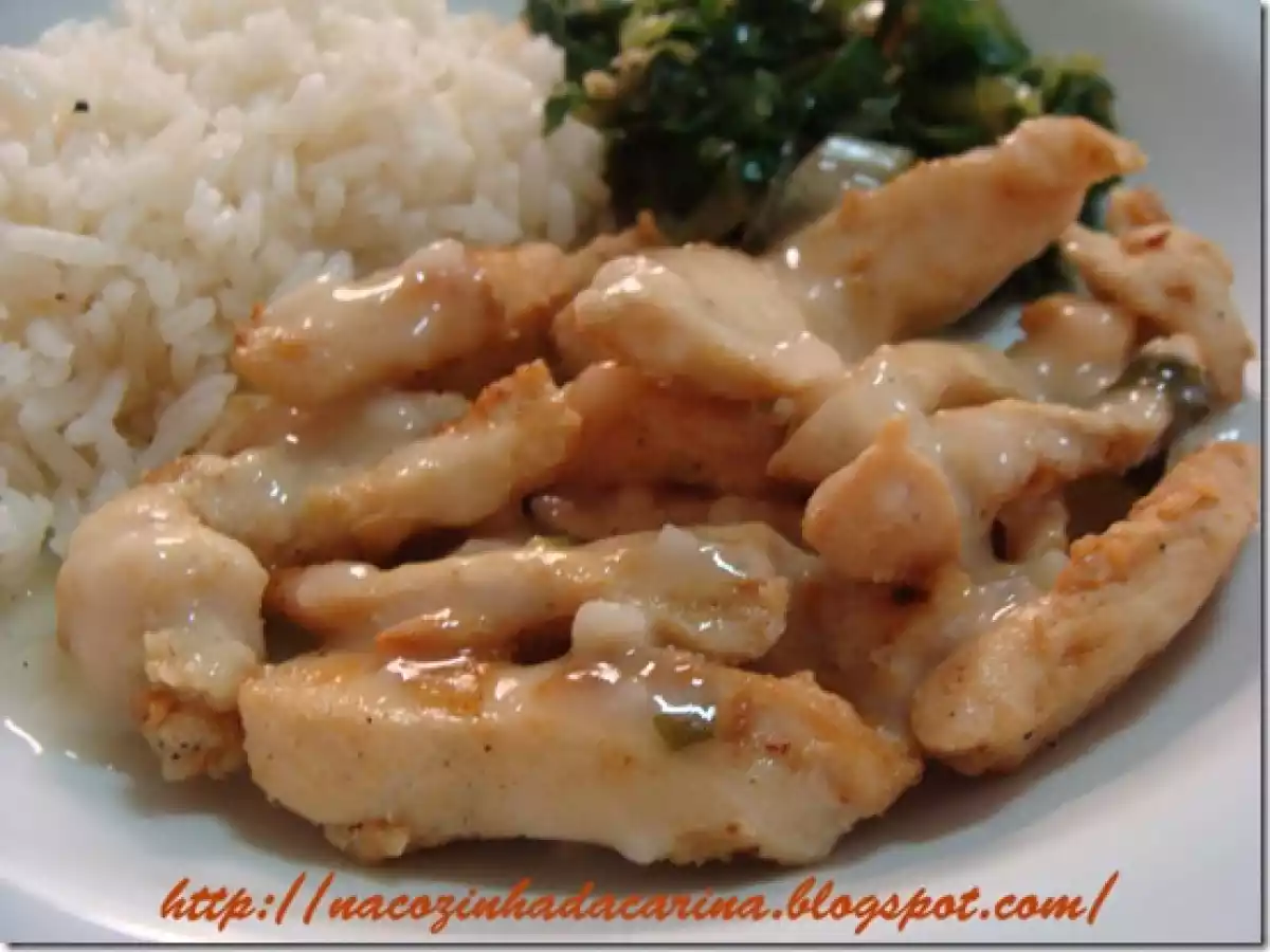 Tiras de Frango ao Molho de Limão