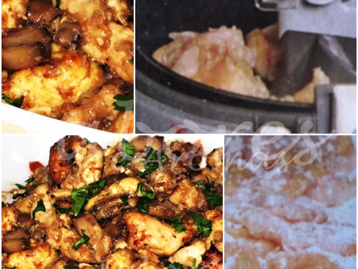 Tiras de Frango com Vinho do Porto e Cogumelos (na Actifry) - foto 2