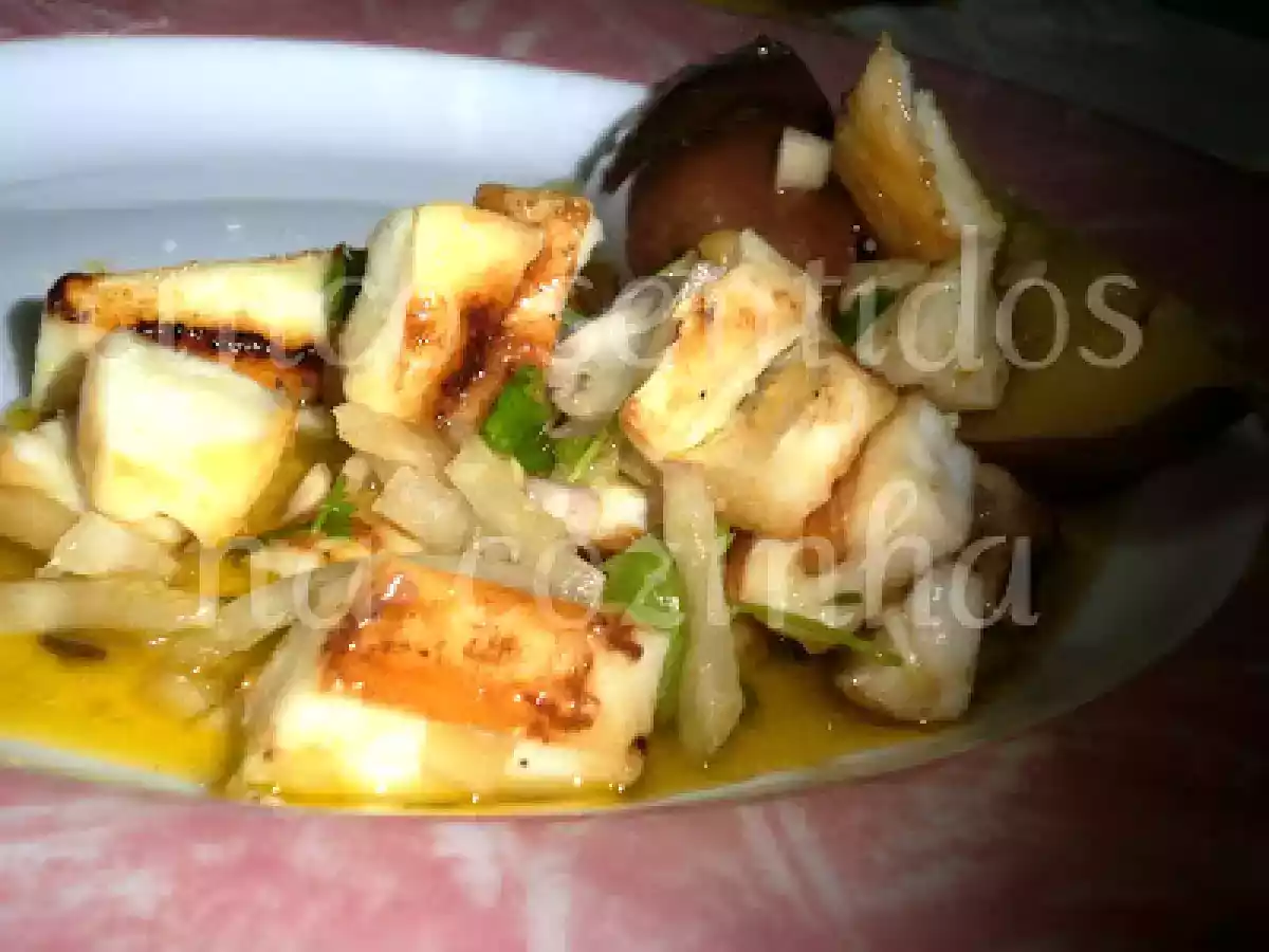 Tiras de pota grelhada aromatizada com coentros - foto 4
