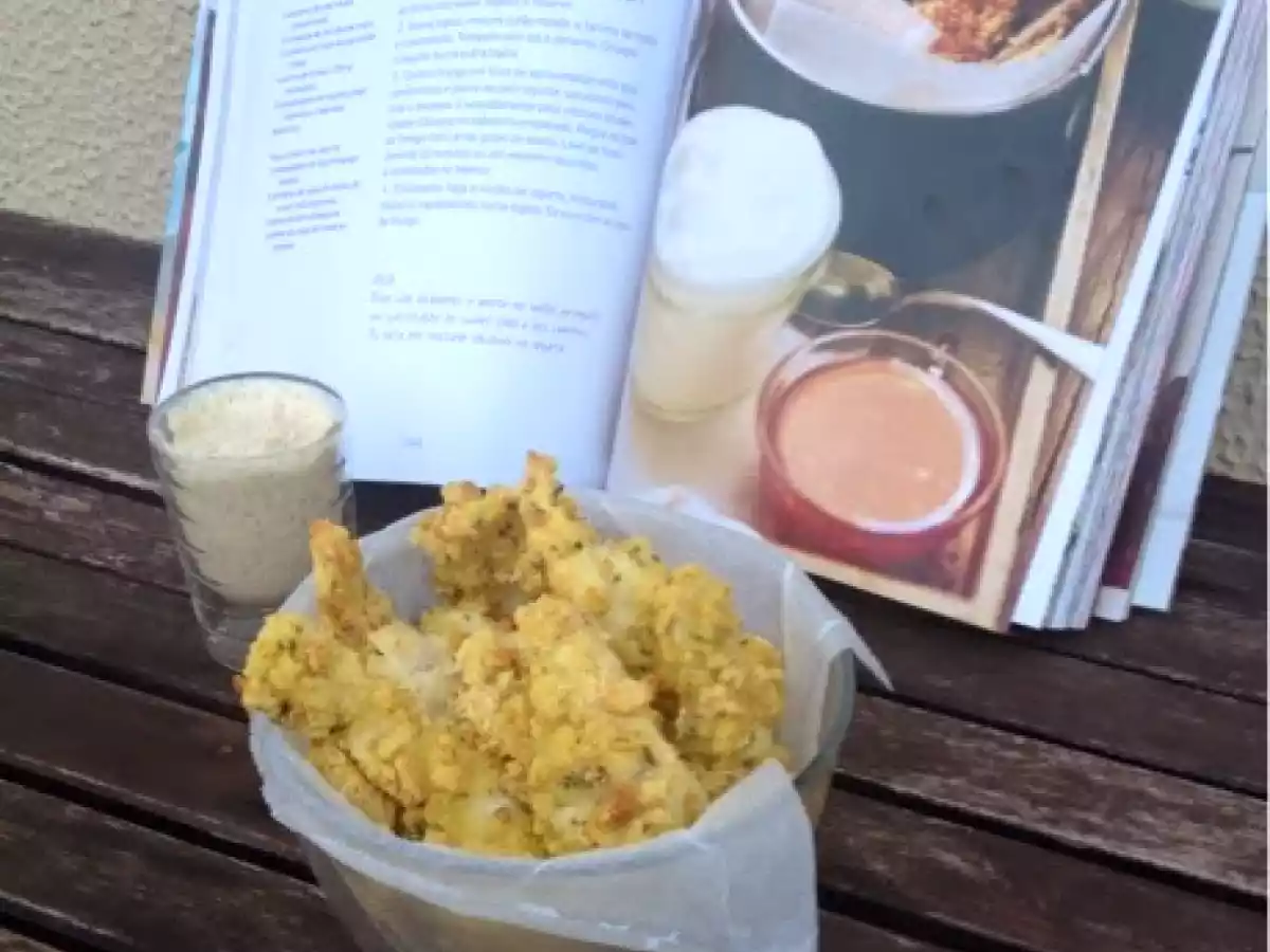 Tiras saudáveis de frango