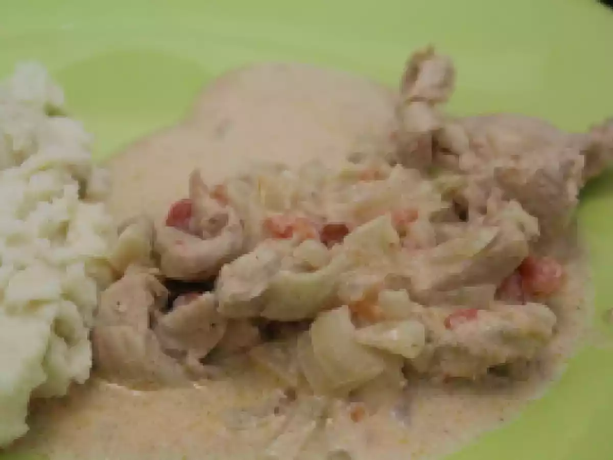 Tirinhas de Frango com molho inglês