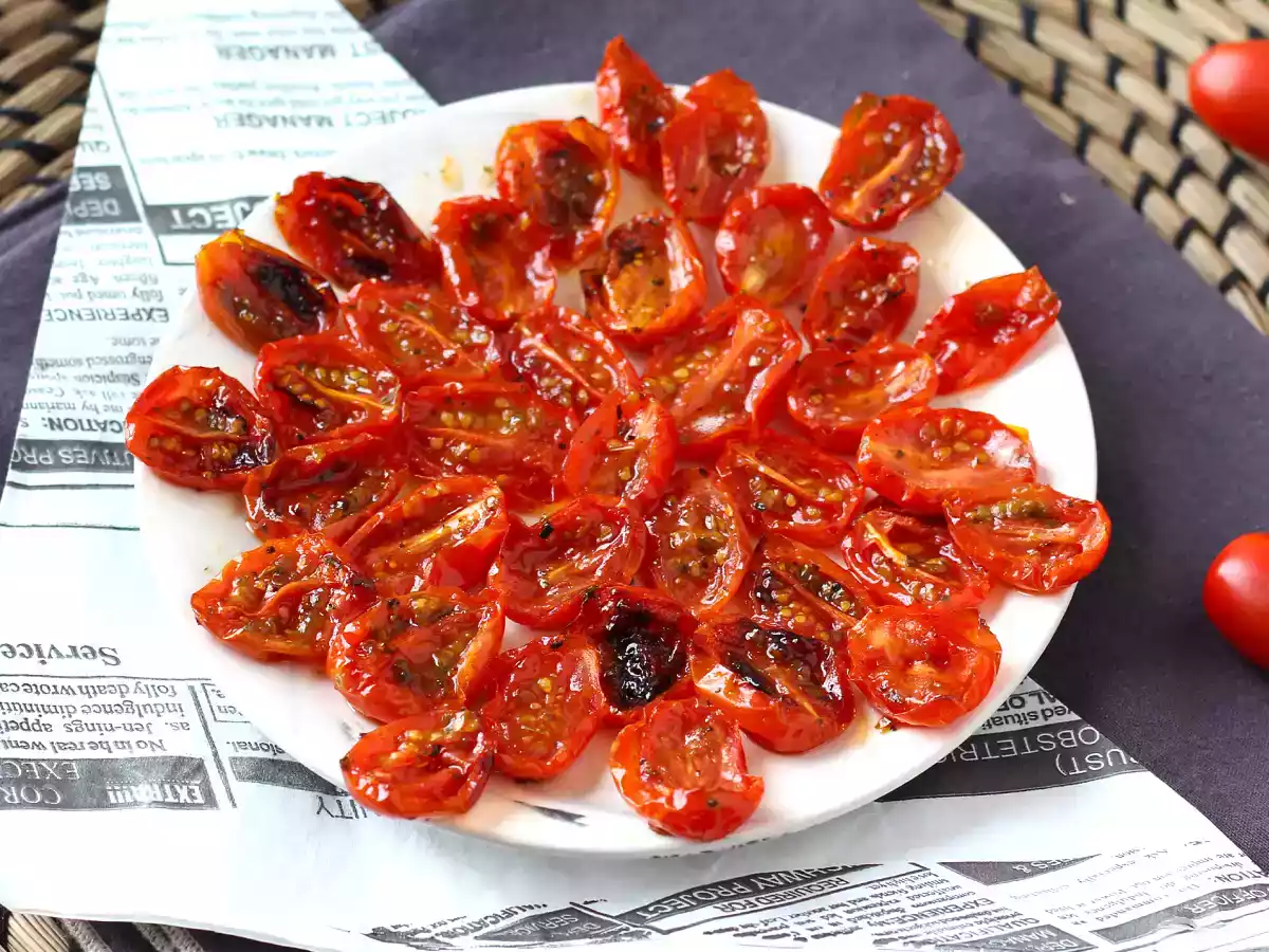 Tomates confitados (tomate confit) na Air Fryer - foto 3