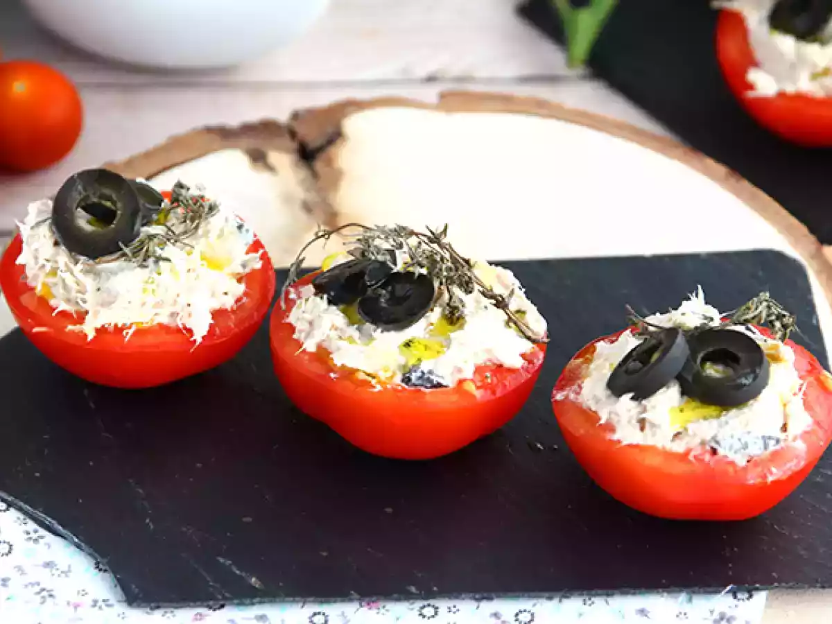 Tomates recheados atum e azeitonas - foto 2