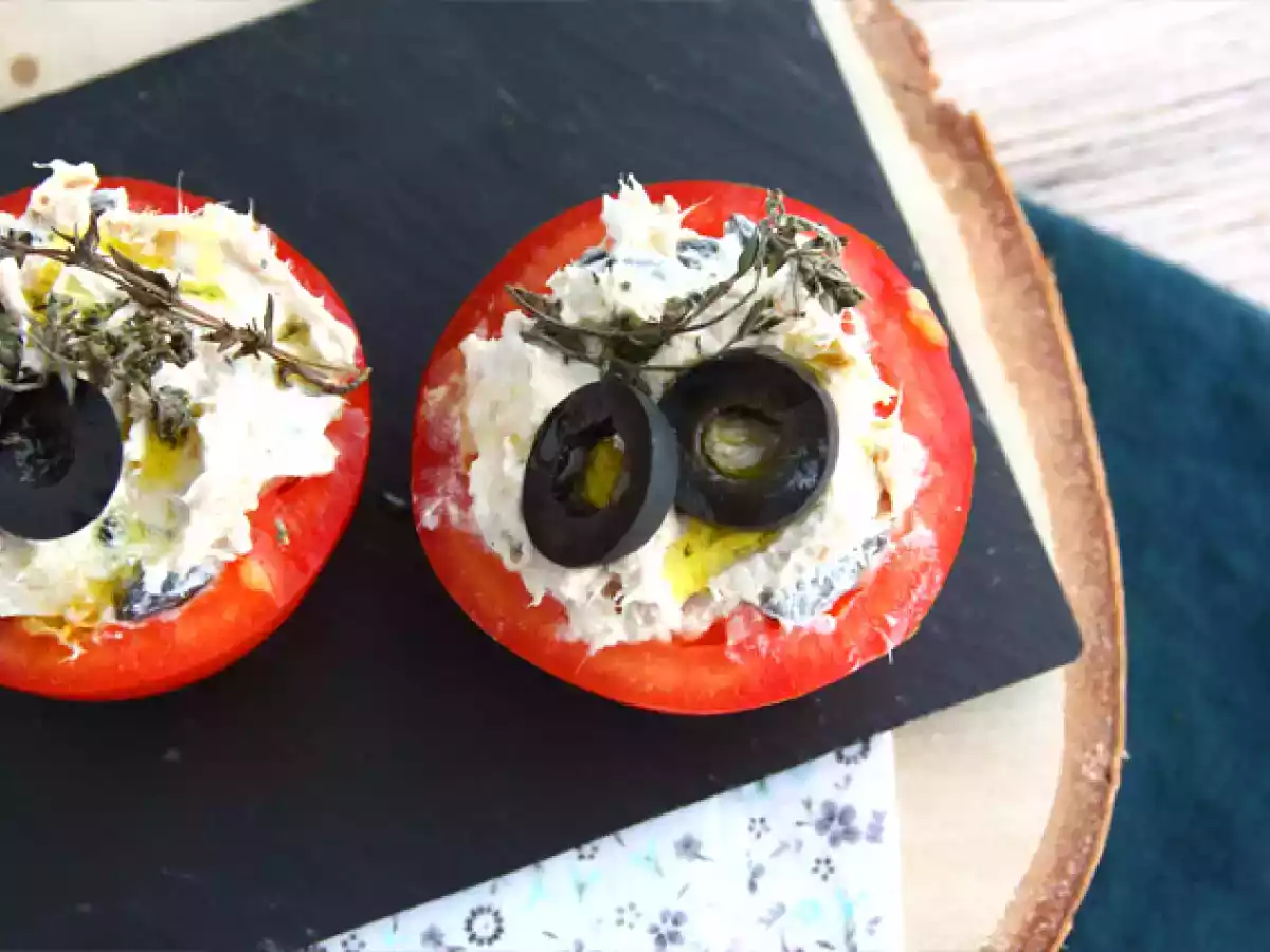 Tomates recheados atum e azeitonas - foto 3