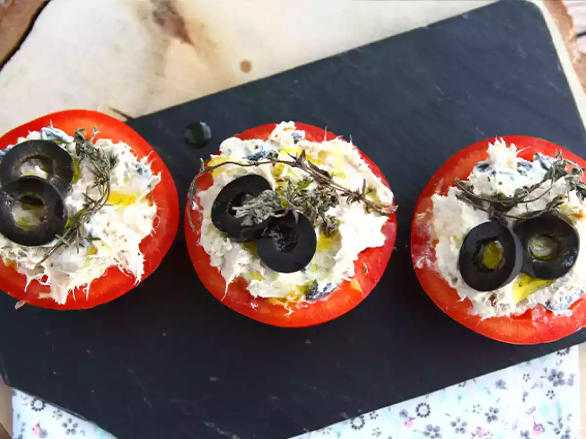 Tomates recheados atum e azeitonas - foto 4