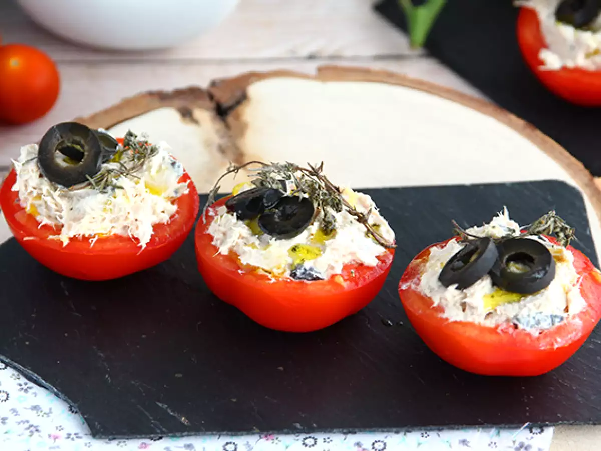 Tomates recheados com atum e azeitonas - foto 2