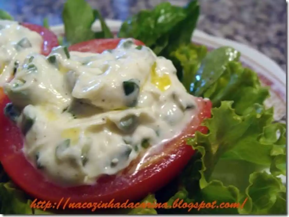 Tomates Recheados com Creme de Ricota Temperado
