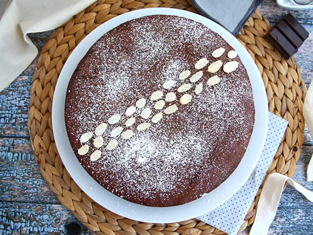 Torta Caprese (bolo italiano de chocolate e amêndoas) - foto 3