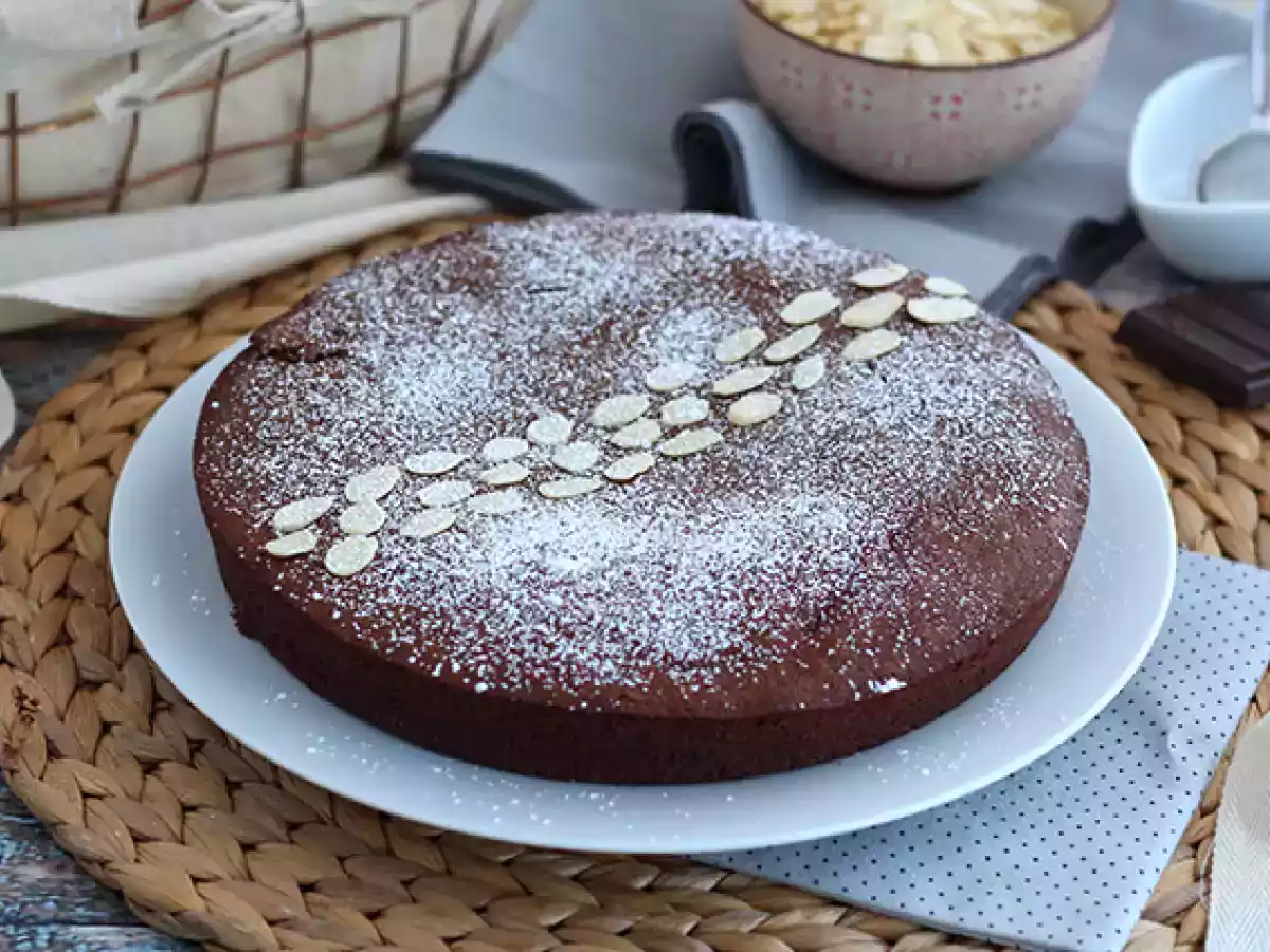 Torta Caprese (bolo italiano de chocolate e amêndoas) - foto 4
