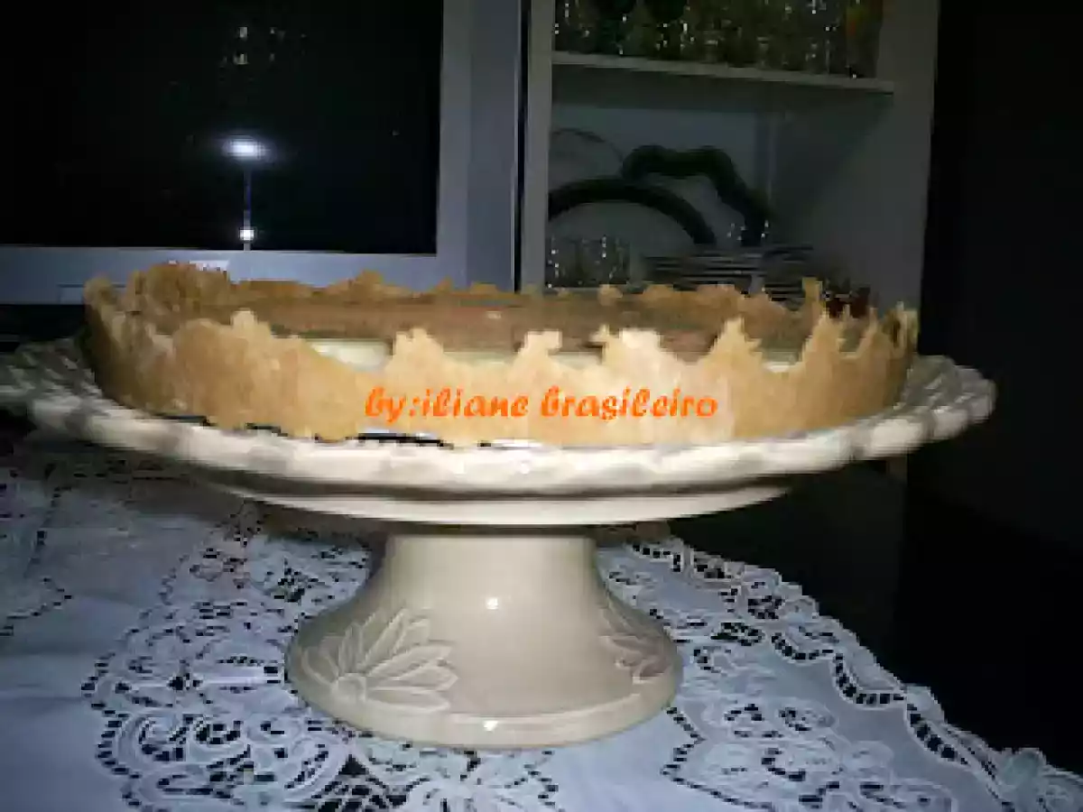 Torta cremosa de maçã