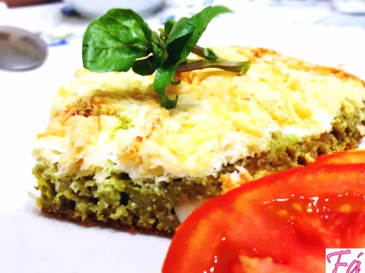 Torta de bacalhau com agrião