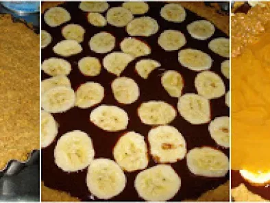Torta de Banana com Creme de Chocolate e Doce de Leite - foto 3