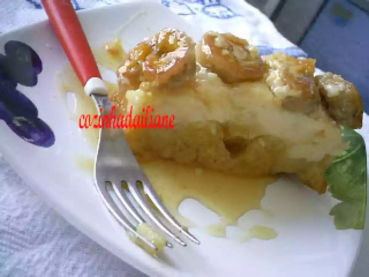 Torta de banana ou abacaxi gelada