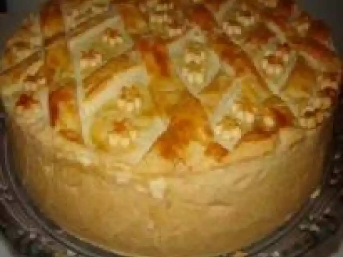 Torta de brócolis e frango