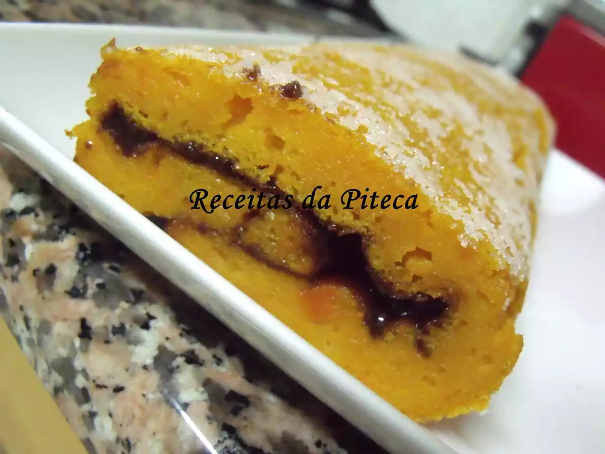 Torta de cenoura e chocolate