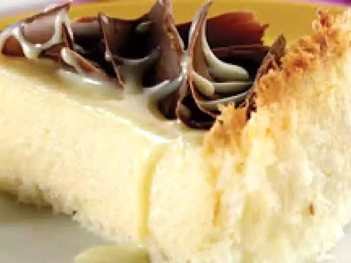 Torta de coco e leite condensado