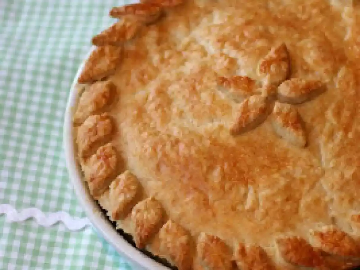 Torta de Cogumelos e Alho Poró