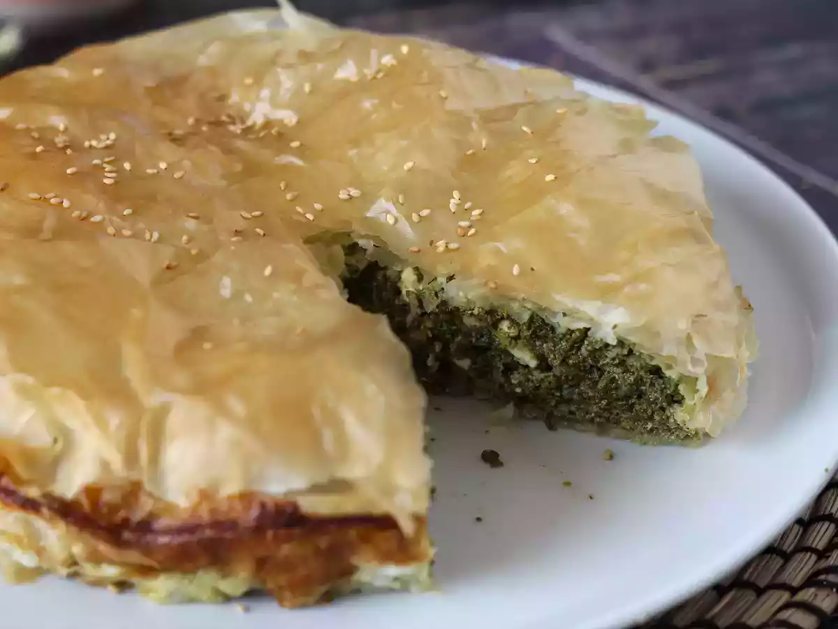Torta de espinafre grega, a Spanakopita - foto 2