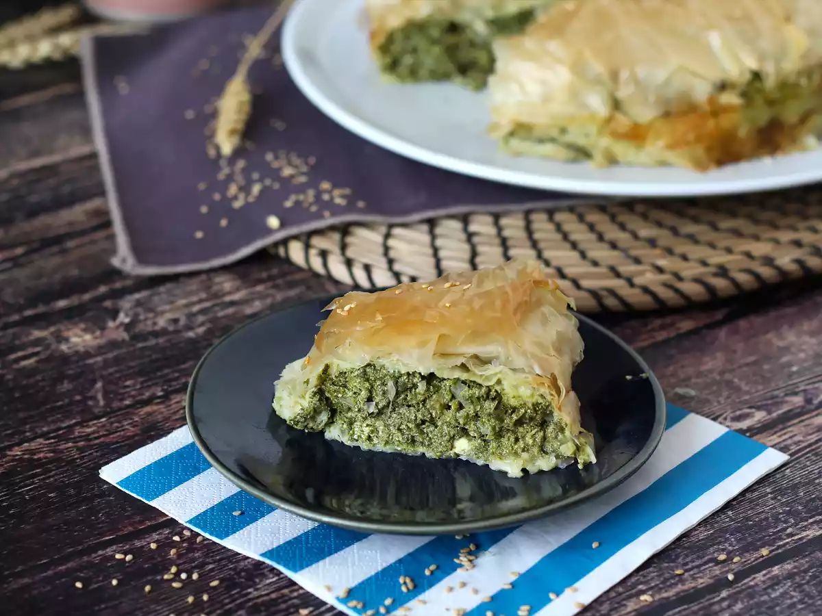 Torta de espinafre grega, a Spanakopita - foto 3