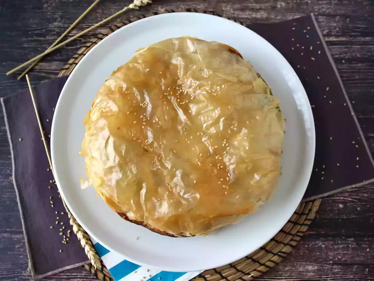 Torta de espinafre grega, a Spanakopita - foto 4
