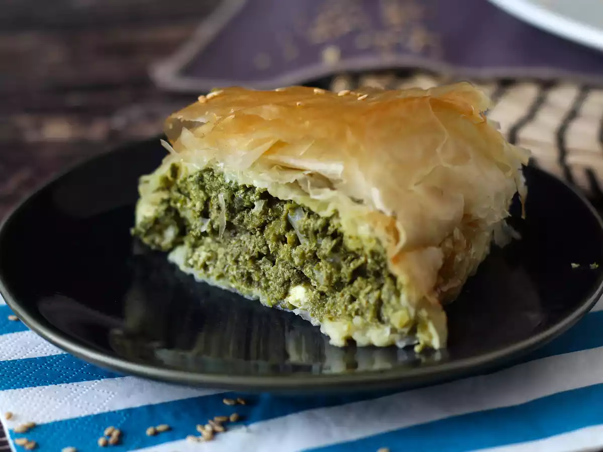 Torta de espinafre grega, a Spanakopita - foto 5