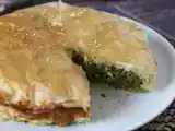 Torta de espinafre grega, a Spanakopita, foto 1