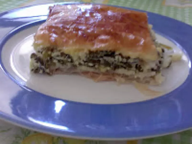 Torta de espinafre grega - Spanakopita - foto 2