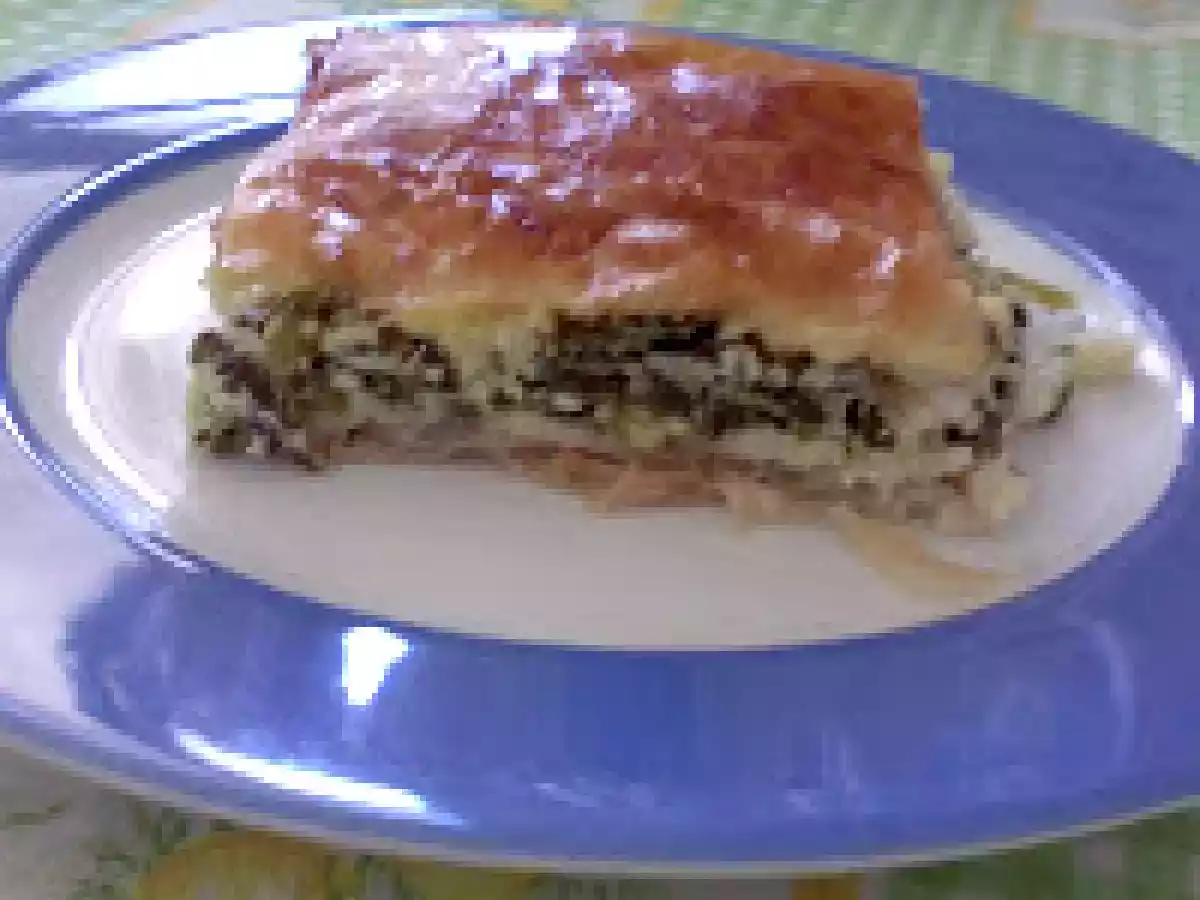 Torta de espinafre grega - Spanakopita - foto 2
