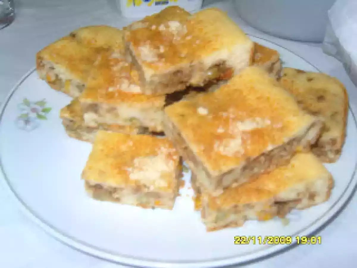 Torta de falsa carne moída