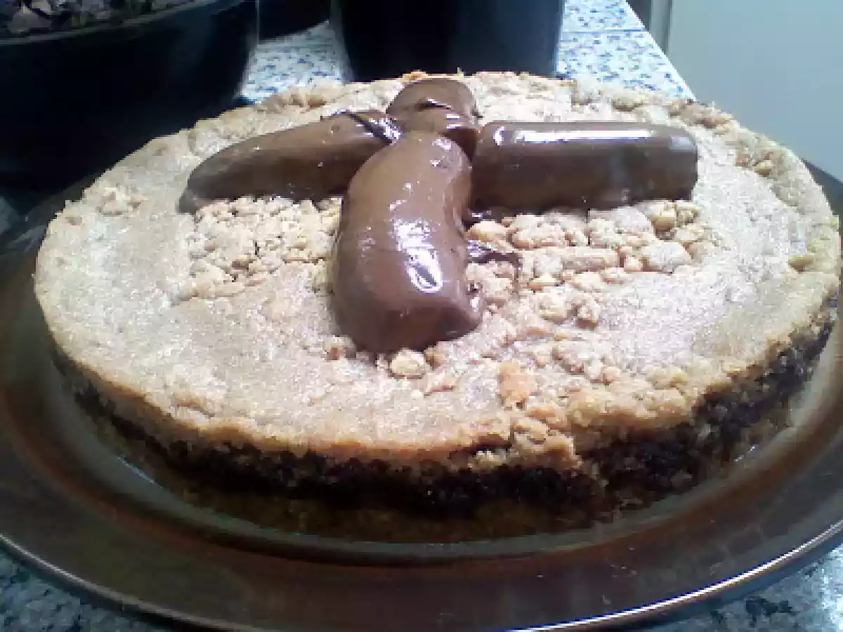 TORTA DE FAROFA COM CREME DE BANANA E CHOCOLATE - foto 2