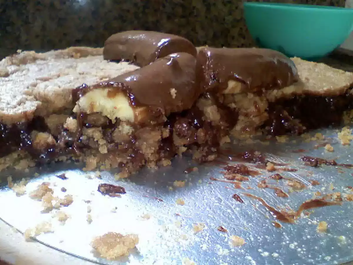TORTA DE FAROFA COM CREME DE BANANA E CHOCOLATE - foto 4
