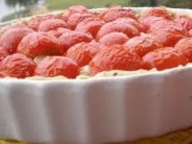 Torta de Frango e Tomate Cereja