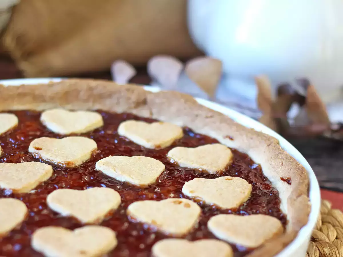 Torta de geleia de morango com massa quebrada amanteigada - foto 3