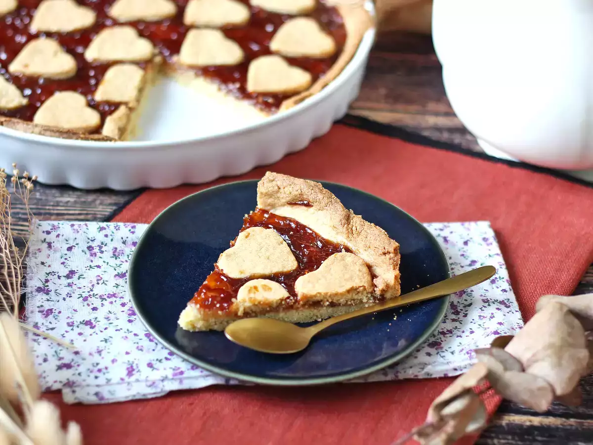 Torta de geleia de morango com massa quebrada amanteigada - foto 4