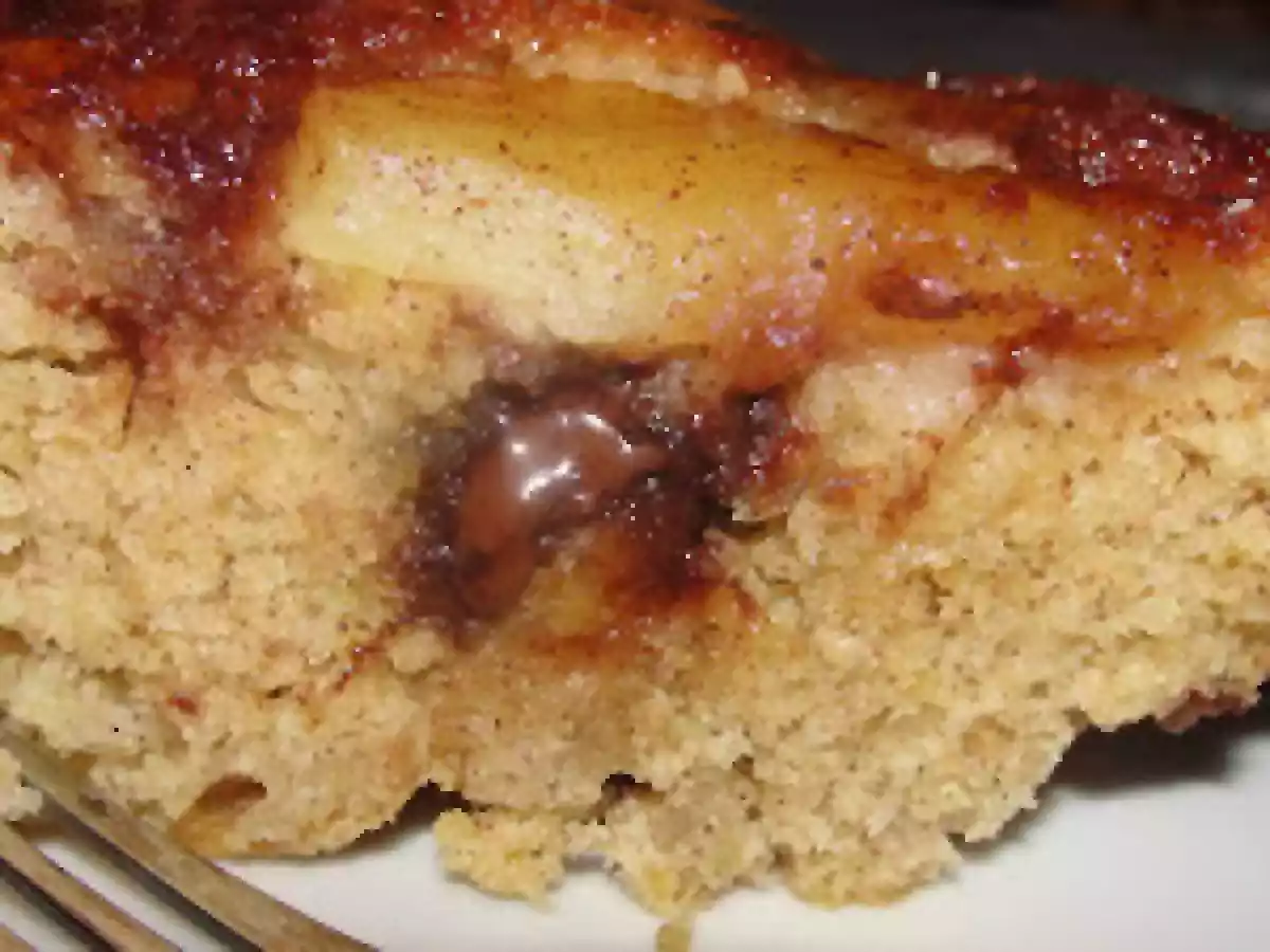 Torta de maça, canela e gotas de chocolate - foto 2