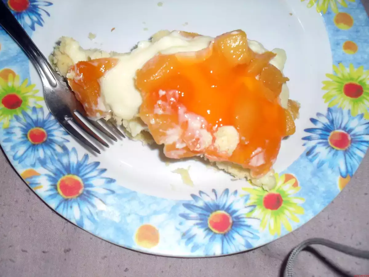 Torta de pêssego no micro-ondas - foto 2