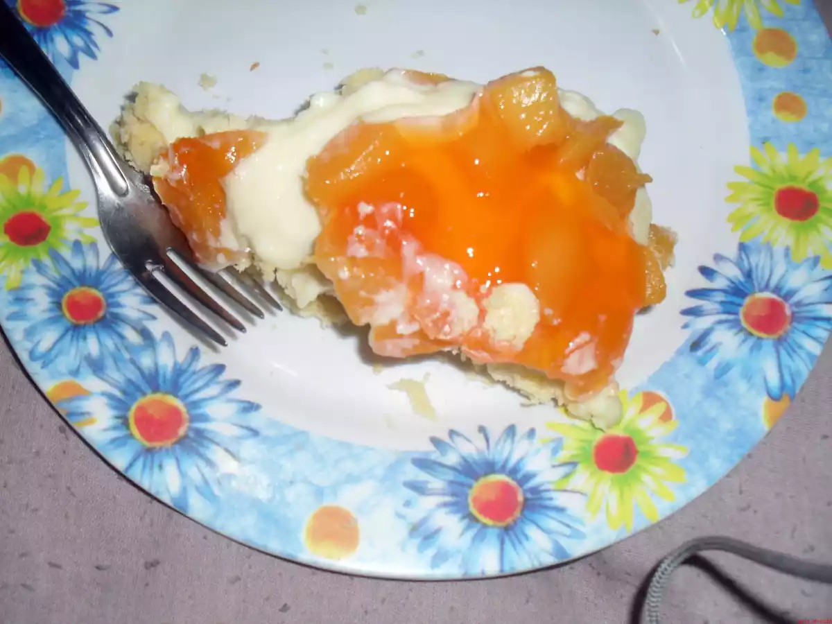 torta de pessego no microondas - foto 2