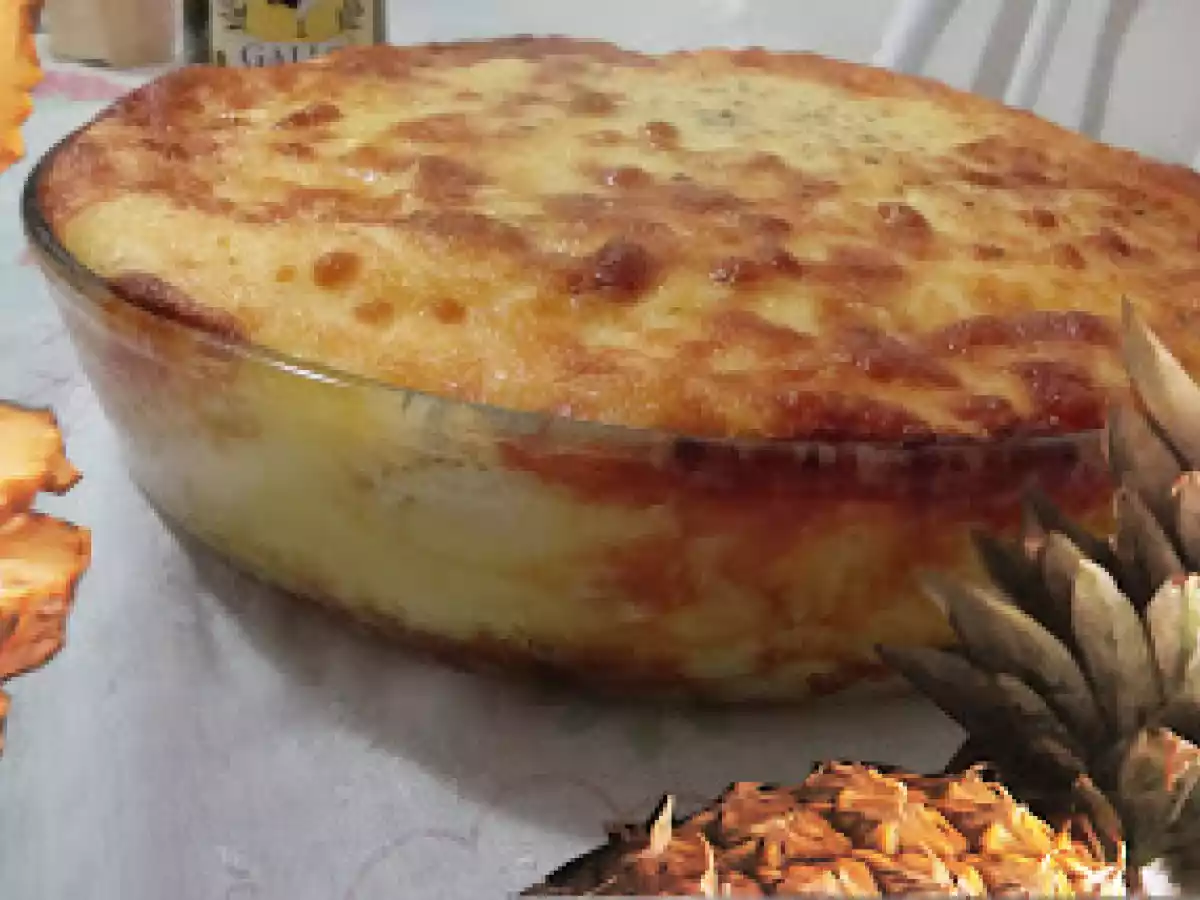 TORTA DE PRESUNTO DEFUMADO COM ABACAXI